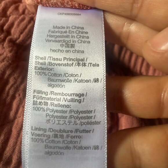 MADEWELL Quilted Lounge Pants 'Rose Dust' Drawstring Elastic Waist XL - Picture 7 of 12